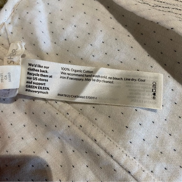 Eileen Fisher Ivory and Black Reversible Jacket Top Petite Small - Picture 3 of 8